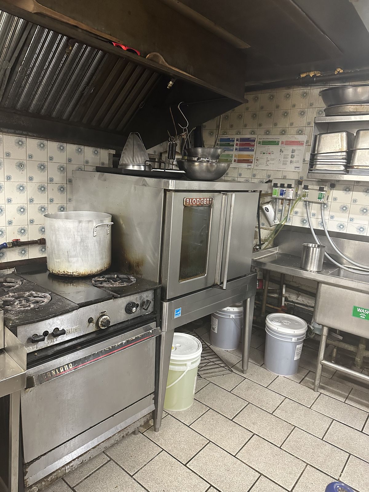 Basement Commercial Kitchen Hot/Cold Prep 